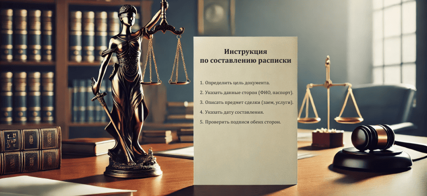 Расписка - что это такое и зачем она нужна