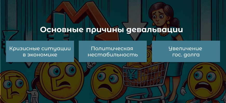 Девальвация простыми словами - что это, причины и последствия