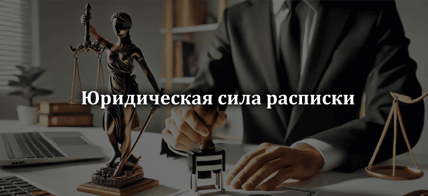 Расписка - что это такое и зачем она нужна